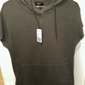 Forever 21 Khaki Pullover Hoodie